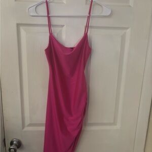 Pink Spaghetti Strap Dress